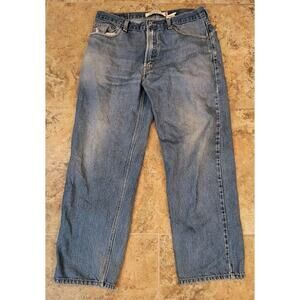 Levi's 550 Jeans Men Size 36 x30(See Pics) Blue Relaxed Fit Distressed